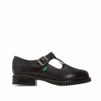 Kickers Children Lach T-Bar Leather Shoes  