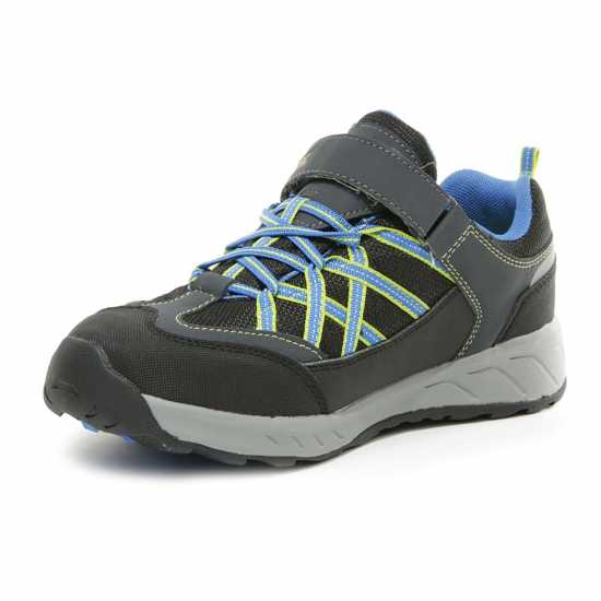 Regatta Samaris Junior Velcro Low Walking Shoes Briar/FrBlue Детски апрески