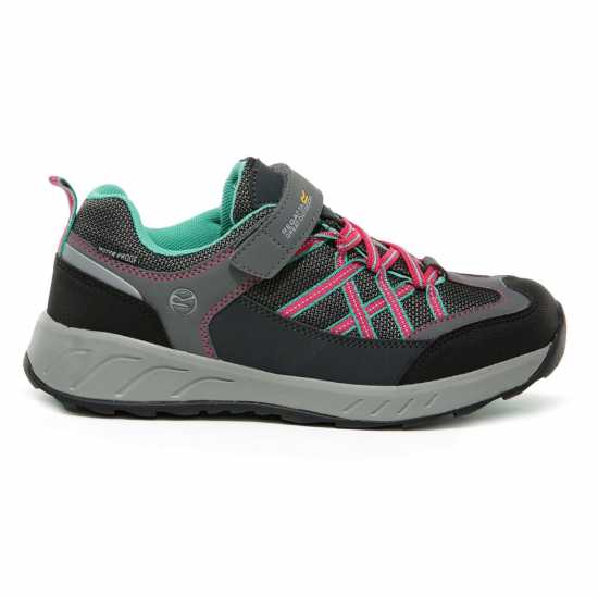 Regatta Samaris Junior Velcro Low Walking Shoes Granit/Duchs Детски апрески