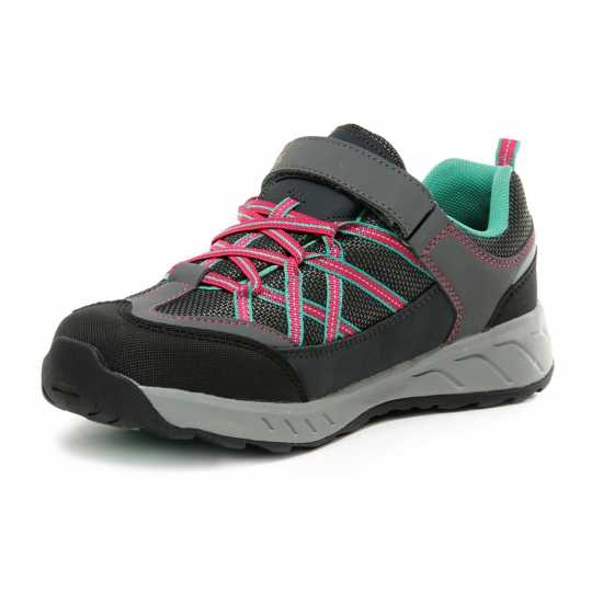 Regatta Samaris Junior Velcro Low Walking Shoes Granit/Duchs Детски апрески
