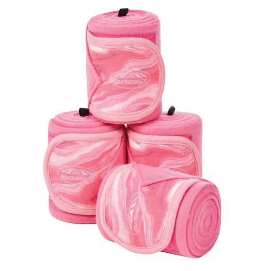 Weatherbeeta Marble Fleece Bandages 4 Pack Pink Swirl 4Pck - За коня