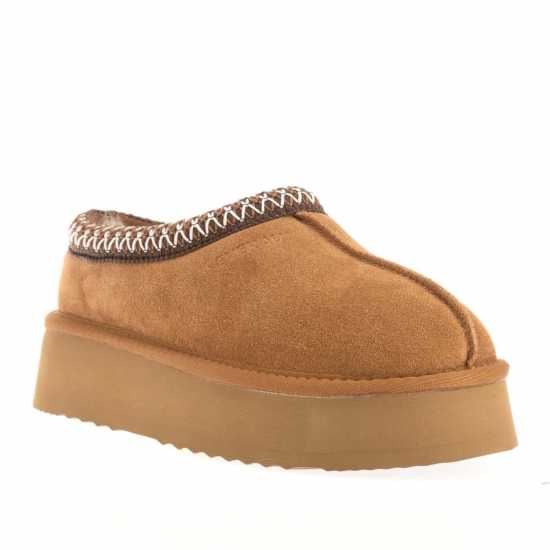 Everau Wonga Leather Slippers  