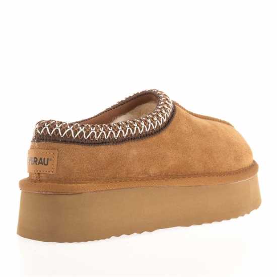 Everau Wonga Leather Slippers  