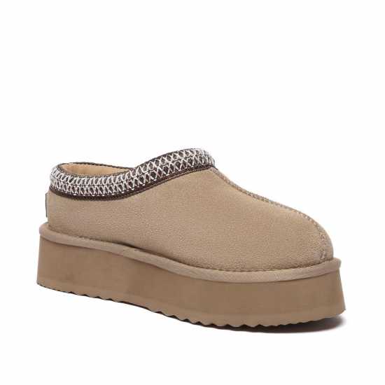 Everau Wonga Leather Slippers  
