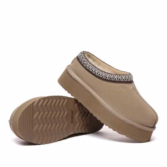 Everau Wonga Leather Slippers  