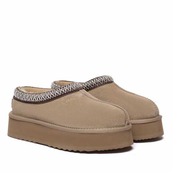 Everau Wonga Leather Slippers  