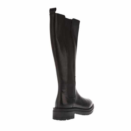 Tenley Elasticated Leather Knee-High Boots  