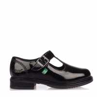 Kickers Childrens Lach T Bar Patent Shoe  