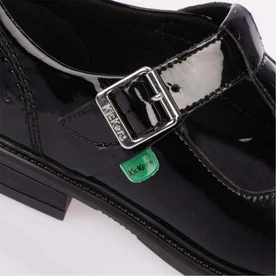 Kickers Childrens Lach T Bar Patent Shoe  