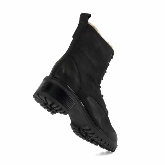 Dune London Paniz Chunky Faux Fur Lined Boots  