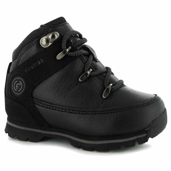 Firetrap Боти Rhino Boots Infants Черно/Черно Детски ботуши