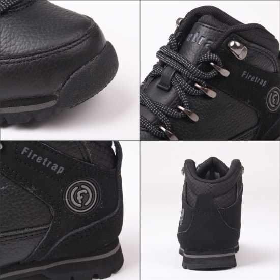 Firetrap Боти Rhino Boots Infants Черно/Черно Детски ботуши