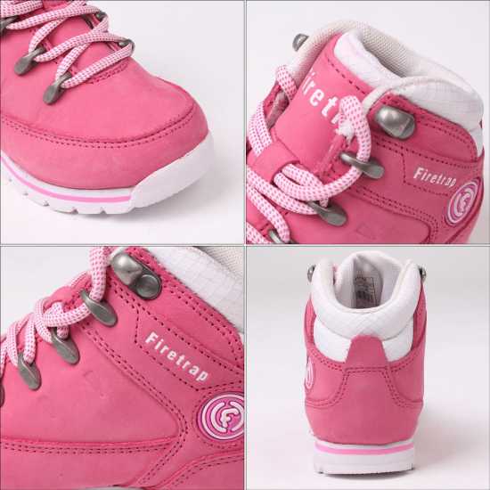 Firetrap Боти Rhino Boots Infants Розово/Бяло Детски ботуши