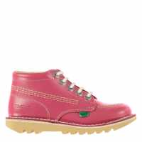 Kickers Childrens Hi Boots Pink Leather Детски ботуши