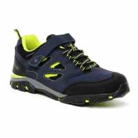 Regatta Туристически Обувки Holcombe Low Walking Boots Childrens Navy/LimePunch Детски туристически обувки
