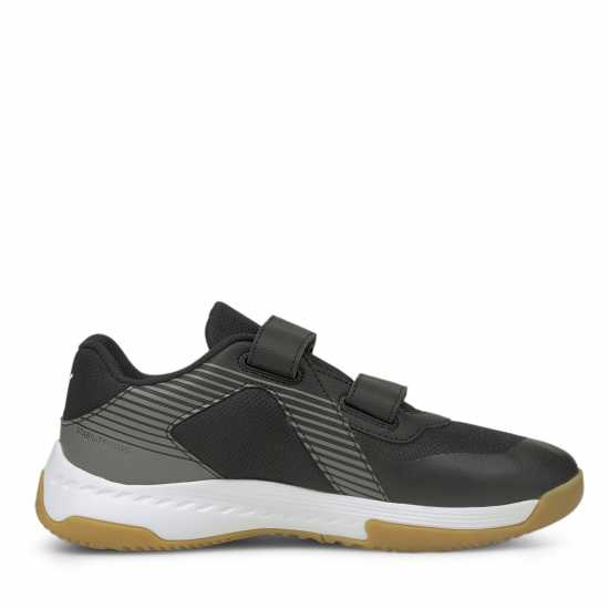 Puma Varion V Jr Indoor Court Shoes Black/Gum Детски маратонки