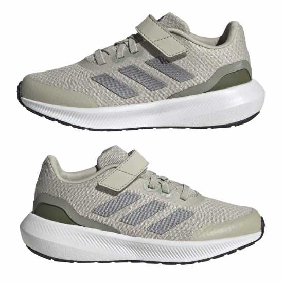 Adidas Run Falcon 3 Childrens Boys Running Shoes Grey/White Детски маратонки