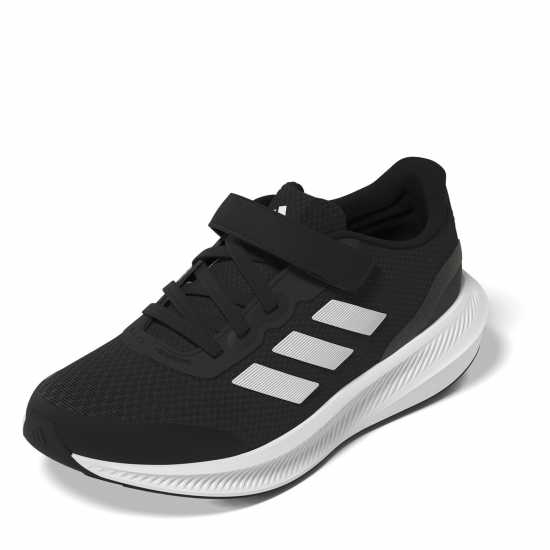 Adidas Run Falcon 3 Childrens Boys Running Shoes Black/White - Детски маратонки