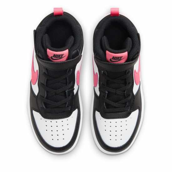 Nike Court Borough Mid 2 Little Kids' Shoes White/Pink Детски маратонки
