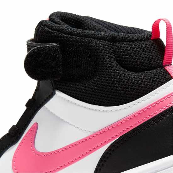 Nike Court Borough Mid 2 Little Kids' Shoes White/Pink Детски маратонки