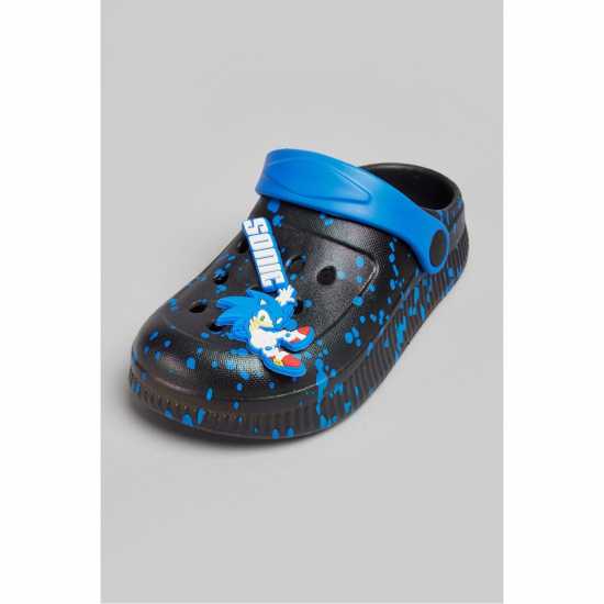 Sonic Clogs Childrens Черно Sonic Clogs Childrens Черно