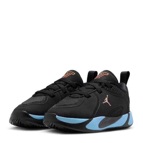Air Jordan Kids' Basketball Trainers Black/Blue 