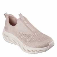 Skechers Arch Fit Glide-Step Road Running Shoes Girls Natural/Pink Детски маратонки