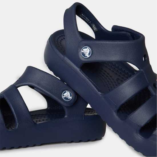Crocs Kids' Fisherman Flat Sandals Морска синьо 