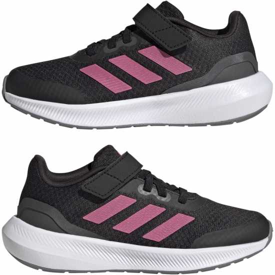 Adidas Момичешки Маратонки За Бягане Run Falcon 3 Children Girls Running Shoes Black/Pink Детски маратонки