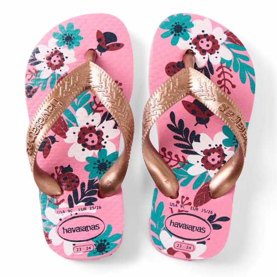 Havaianas Джапанки Hav. Kids Flores Pink Lemonade 23/2 Flip Flops Unisex  