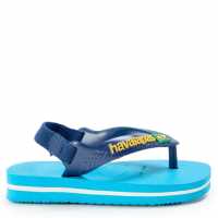 Havaianas Джапанки Hav. Baby Brasil Logo Ii Turquoise/ Flip Flops Unisex Kids Havaianas Джапанки Hav. Baby Brasil Logo Ii Turquoise/ Flip Flops Unisex Kids