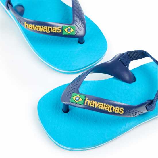 Havaianas Джапанки Hav. Baby Brasil Logo Ii Turquoise/ Flip Flops Unisex Kids Havaianas Джапанки Hav. Baby Brasil Logo Ii Turquoise/ Flip Flops Unisex Kids
