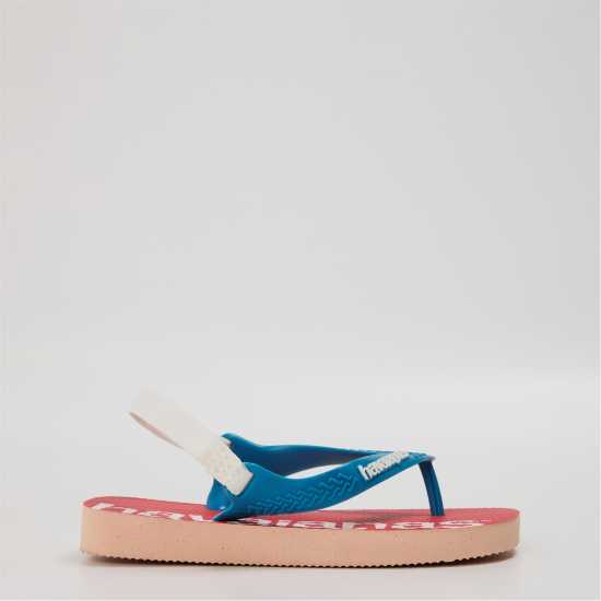 Havaianas Джапанки Unisex Kids Baby Logomania Salmon Flip Flops Ballet Rose 