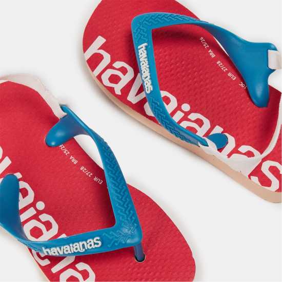 Havaianas Джапанки Unisex Kids Baby Logomania Salmon Flip Flops Ballet Rose 
