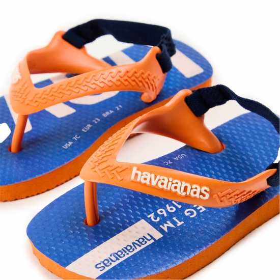 Havaianas Джапанки Unisex Kids Baby Logomania Salmon Flip Flops Begonia Orange 