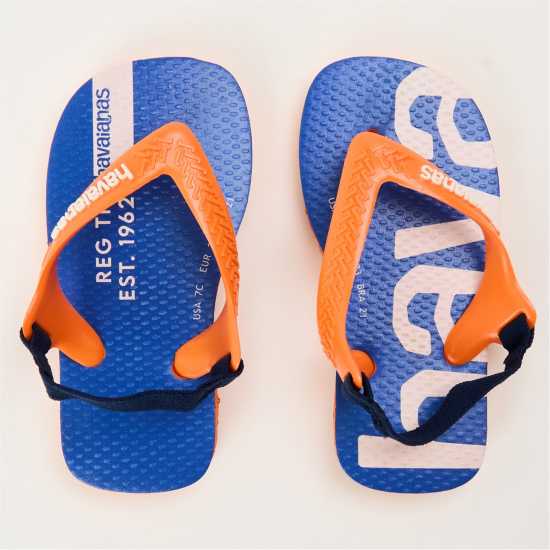 Havaianas Джапанки Unisex Kids Baby Logomania Salmon Flip Flops Begonia Orange 