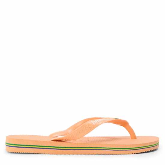 Havaianas Джапанки Kids' Brasil Logo Rose Gum Flip Flops Peach 
