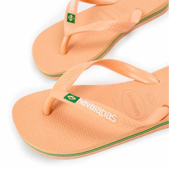 Havaianas Джапанки Kids' Brasil Logo Rose Gum Flip Flops Peach 