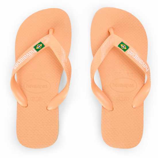Havaianas Джапанки Kids' Brasil Logo Rose Gum Flip Flops Peach 