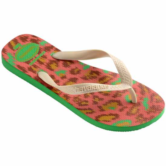 Havaianas Джапанки Kids' Top Animals Grey Silver Flip Flops Leaf Green 