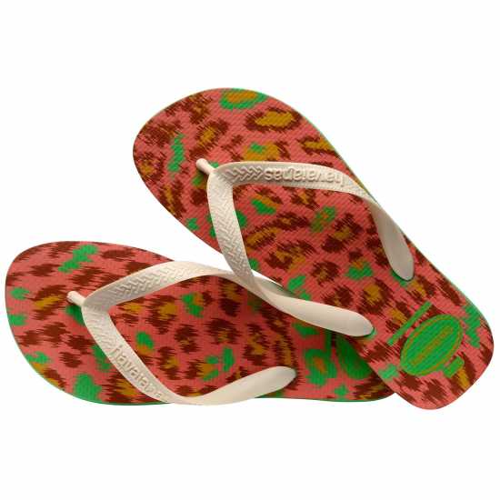 Havaianas Джапанки Kids' Top Animals Grey Silver Flip Flops Leaf Green 