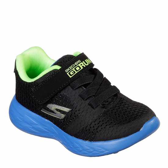 Skechers Маратонки За Малки Деца Gorun 600 Infant Trainers Черно/Синьо/Лайм Детски маратонки за бягане