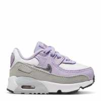 Nike Air Max 90 Ltr Baby/toddler Shoes White/Silv/Viol Детски маратонки