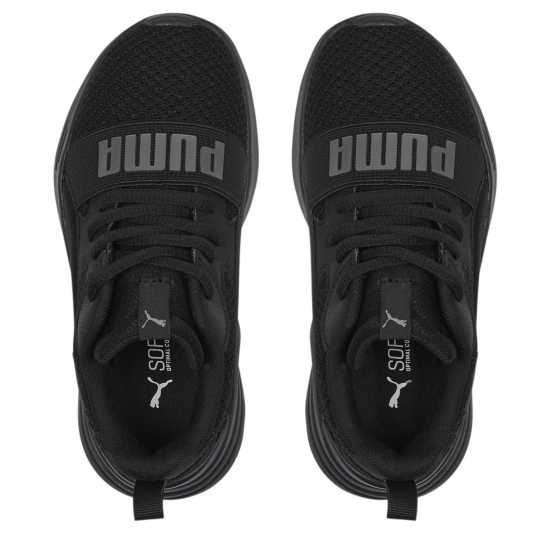 Puma Wired Run Pure Ps Triple Black Детски маратонки