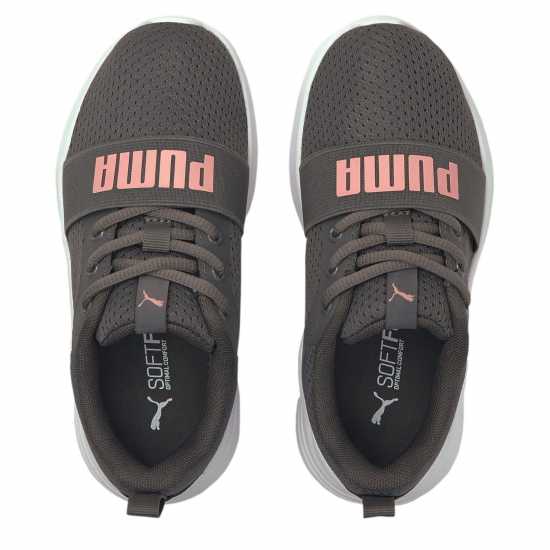 Puma Wired Trainers Child Girls Grey/Pink - Детски маратонки