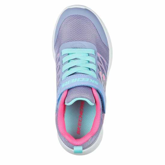 Skechers Microspec Runners Child Girls Purple/Pink Детски маратонки