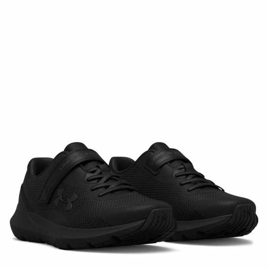 Under Armour Armour Surge 3 Ac Running Shoes Childrens Triple Black Детски маратонки