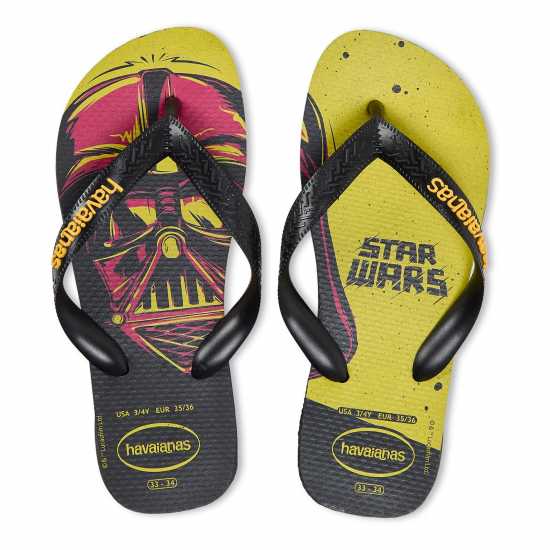 Havaianas Джапанки Kids' Star Wars Flip Flops Black/Yellow 