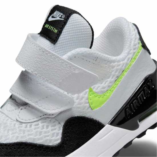 Nike Air Max System Baby Sneakers White/Volt/Blk Детски маратонки