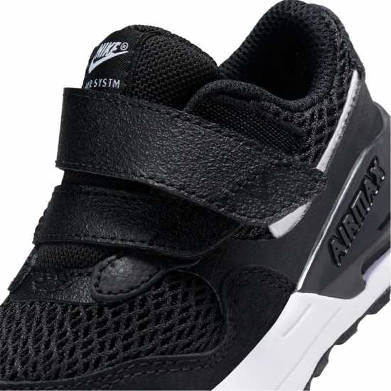 Nike Air Max System Baby Sneakers Black/White Детски маратонки